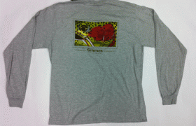 Simms Rainbow Trout Long Sleeve T-Shirt w/ Fly Rod Shop Logo