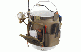 Wild River - Tackle Tek™ Rigger – Lighted 5-Gallon Bucket Organizer